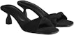 (W) HERMES Giny Slides 'Tumit Tinggi Velvet Hitam Peep Toe' H231156Z-02
