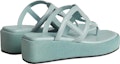 Purchase (Women) HERMES Gipsy Leather Thong Wedge 'Teal' H231082Z-6A