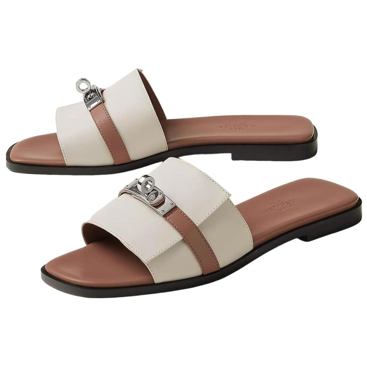 Lookbook (W) HERMES Giulia 'Beige' Coklat Kekelabuan H231056Z-F8