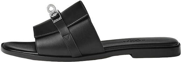 (Women) HERMES Giulia 'Black Toe Loop Sandal' H231056Z-02 (Women) HERMES Giulia 'Black Toe Loop Sandal' H231056Z-02