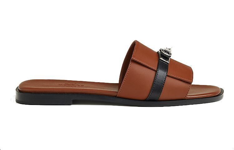 (W) HERMES Giulia 'Brown Fashion Slide' 圖 2