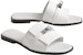 (W) HERMES Giulia Flat 'Selipar Fesyen Putih' H231056Z-V90