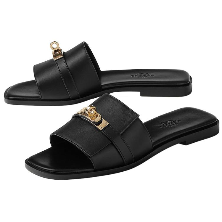 Lookbook (W) 爱马仕 Giulia 凉拖 ‘经典黑色扣’ H232129Z-02