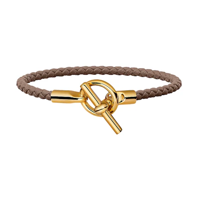 (Women) HERMES Glen Bracelet Women Gold Taupe Color H071681F-18T1