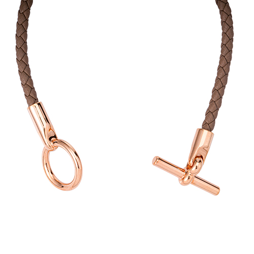 (Women) HERMES Glenan Women Bracelet - Taupe Calfskin. H071681FO18 圖 4