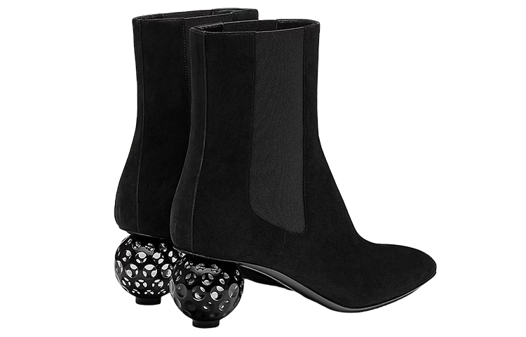 Shop (Women) HERMES Goat Leather Chelsea Boots 'Black' H212005Z-02
