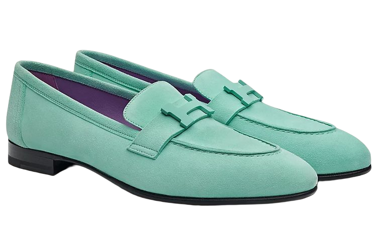 Lookbook HERMES 愛馬仕 山羊皮樂福鞋 女款 綠色