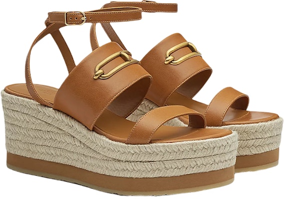 (W) 에르메스 염소가죽 웨지 슬라이드 (브라운) H221153Z-B8 Order (W) 에르메스 염소가죽 웨지 슬라이드 (브라운) H221153Z-B8