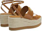 Lookbook (Women) HERMES Goat Leather Woven Wedge Fashion Slide 'Brown' H221153Z-B8