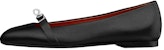 (Women) HERMES Goat Skin Ballet Flats 'Black' H202102Z-01