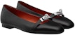 (Women) HERMES Goat Skin Ballet Flats 'Black' H202102Z-01