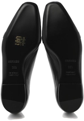 (W) 에르메스 블랙 염소가죽 플랫 슈즈 H202102Z-01 Details for (W) 에르메스 블랙 염소가죽 플랫 슈즈 H202102Z-01