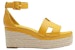 (Women) HERMES Goat Skin Buckle Wedge Fashion Slide 'Yellow' H221143Z-96