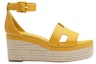 Order (Women) HERMES Goat Skin Buckle Wedge Fashion Slide 'Yellow' H221143Z-96