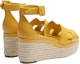 Shop (Women) HERMES Goat Skin Buckle Wedge Fashion Slide 'Yellow' H221143Z-96