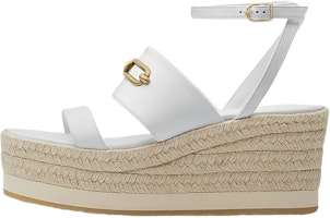 (Women) HERMES Goat Skin Fashion Woven Shoes 'White' H221153Z-90 (Women) HERMES Goat Skin Fashion Woven Shoes 'White' H221153Z-90
