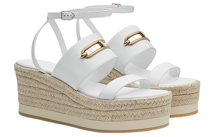 Order (W) 에르메스 화이트 우븐 고트스킨 슈즈 H221153Z-90