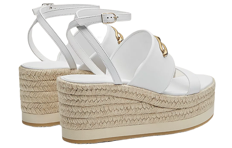 Lookbook (W) 에르메스 화이트 우븐 고트스킨 슈즈 H221153Z-90