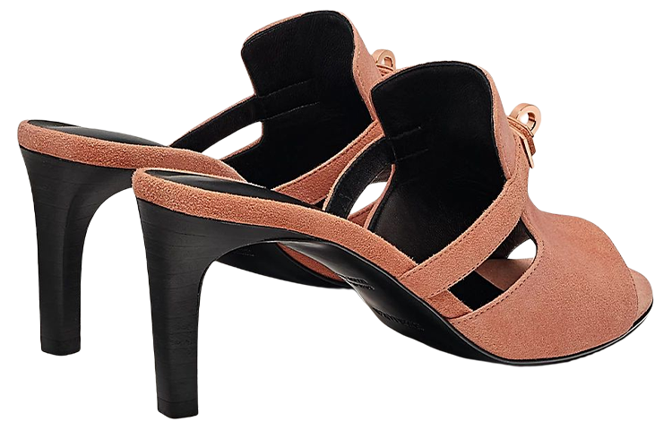 (W) HERMES Goat Skin High-Heel Sandals 'Dawn Pink' 圖 3