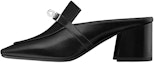 Buy (W) HERMES Kulit Kambing Tumit Tinggi Metal Kelly 'Hitam' H202108Z-02