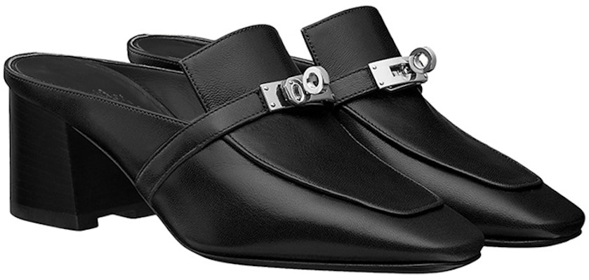 (Women) HERMES Goat Skin Metal Kelly Buckle High Heel 'Black' H202108Z-02 Order (Women) HERMES Goat Skin Metal Kelly Buckle High Heel 'Black' H202108Z-02