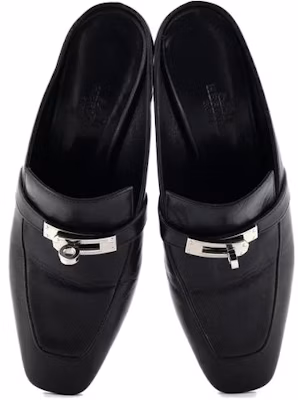 (Women) HERMES Goat Skin Metal Kelly Buckle High Heel 'Black' H202108Z-02 Shop (Women) HERMES Goat Skin Metal Kelly Buckle High Heel 'Black' H202108Z-02
