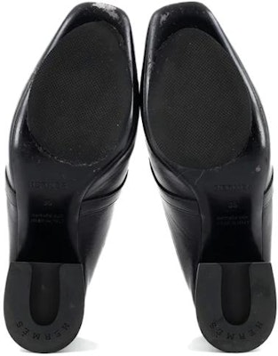 (Women) HERMES Goat Skin Metal Kelly Buckle High Heel 'Black' H202108Z-02 Purchase (Women) HERMES Goat Skin Metal Kelly Buckle High Heel 'Black' H202108Z-02
