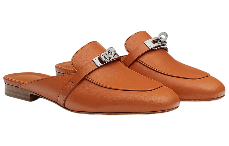 Lookbook (W) 爱马仕羊皮穆勒鞋“棕色” H211157Z-1V