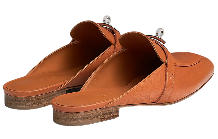 Shop (W) 爱马仕羊皮穆勒鞋“棕色” H211157Z-1V