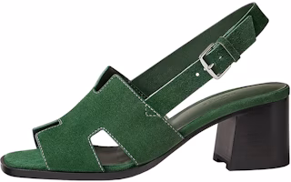 (Women) HERMES Goat Skin Mule 'Green' H231117Z-H0 (Women) HERMES Goat Skin Mule 'Green' H231117Z-H0