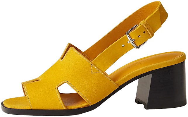 (Women) HERMES Goat Skin Open-Toe Buckle Sandals 'Yellow Fashion' H231117Z-8X Buy (Women) HERMES Goat Skin Open-Toe Buckle Sandals 'Yellow Fashion' H231117Z-8X