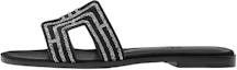 Buy (W) HERMES Kulit Kambing Slip-On Flat 'Sandal Hitam Fashion' H212010Z-03
