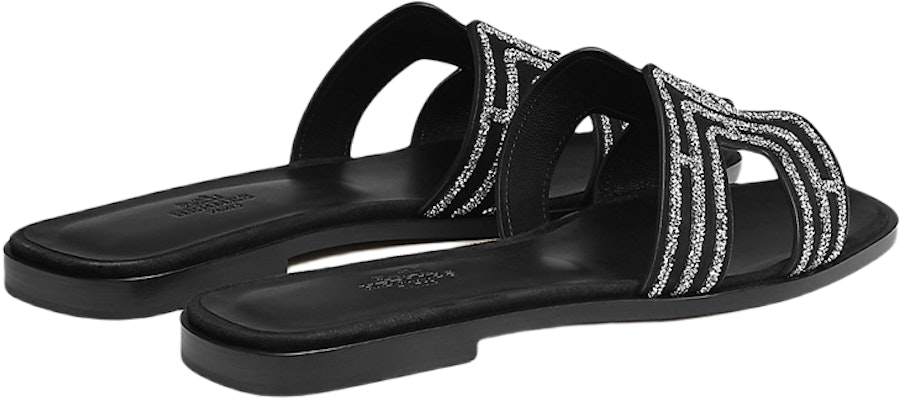 (Women) HERMES Goat Skin Slip-On Flat 'Black Fashion Slide' H212010Z-03 Shop (Women) HERMES Goat Skin Slip-On Flat 'Black Fashion Slide' H212010Z-03