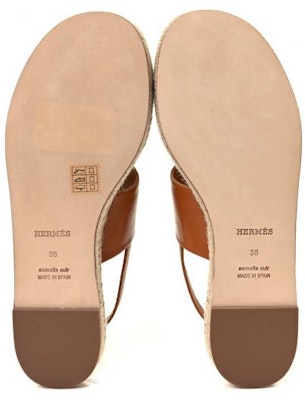 (Women) HERMES Goatskin Buckle Flat Sandals 'Brown Fashion' H221152Z-B8 Purchase (Women) HERMES Goatskin Buckle Flat Sandals 'Brown Fashion' H221152Z-B8