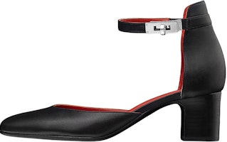 (Women) HERMES Goatskin Buckle High Heel Sandal 'Black' H202105Z-02 (Women) HERMES Goatskin Buckle High Heel Sandal 'Black' H202105Z-02