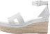 (Women) HERMES Goatskin Buckled Wedge Espadrille 'White' H221143Z-90