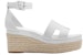 (Women) HERMES Goatskin Buckled Wedge Espadrille 'White' H221143Z-90