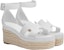 (Women) HERMES Goatskin Buckled Wedge Espadrille 'White' H221143Z-90