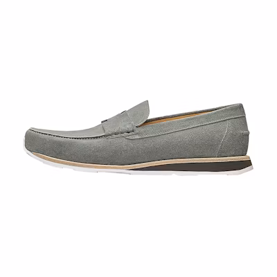 (W) HERMES Goatskin Loafer 'Grey'