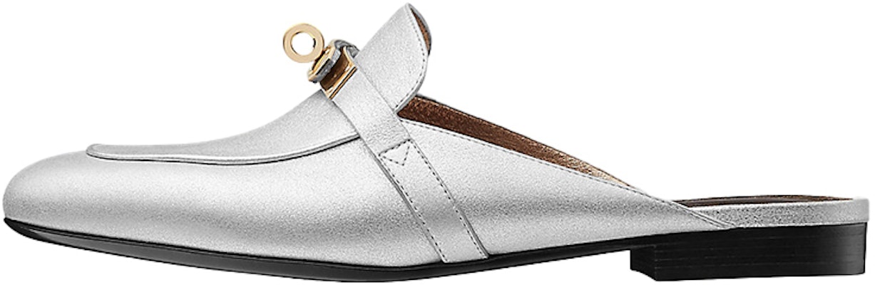 (Women) HERMES Goatskin Mule Sandals 'Silver Grey' H202118Z-52 Buy (Women) HERMES Goatskin Mule Sandals 'Silver Grey' H202118Z-52