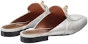 Shop (Women) HERMES Goatskin Mule Sandals 'Silver Grey' H202118Z-52