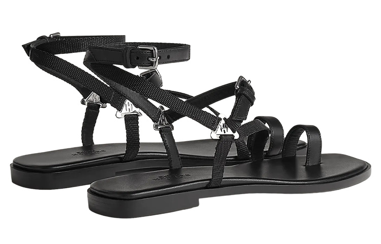 (W) HERMES Gossip 'Black Buckle Slide' 圖 4