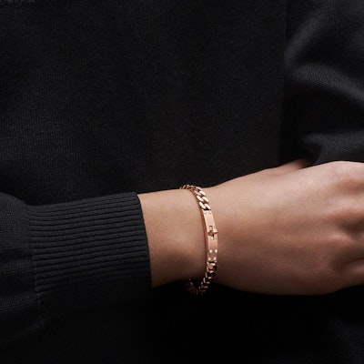 (W) HERMES 女士鑽石Kelly扣環玫瑰金美食鏈手鐲 H120435B-00LG Lookbook (W) HERMES 女士鑽石Kelly扣環玫瑰金美食鏈手鐲 H120435B-00LG