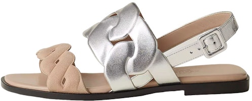 (Women) HERMES Grace 'Brown Leather Slide' H231297Z-59 (Women) HERMES Grace 'Brown Leather Slide' H231297Z-59