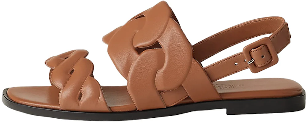 (W) HERMES Grace ''Bruine Teenslipper met Gespsluiting'' H231130Z-A3 Buy (W) HERMES Grace ''Bruine Teenslipper met Gespsluiting'' H231130Z-A3