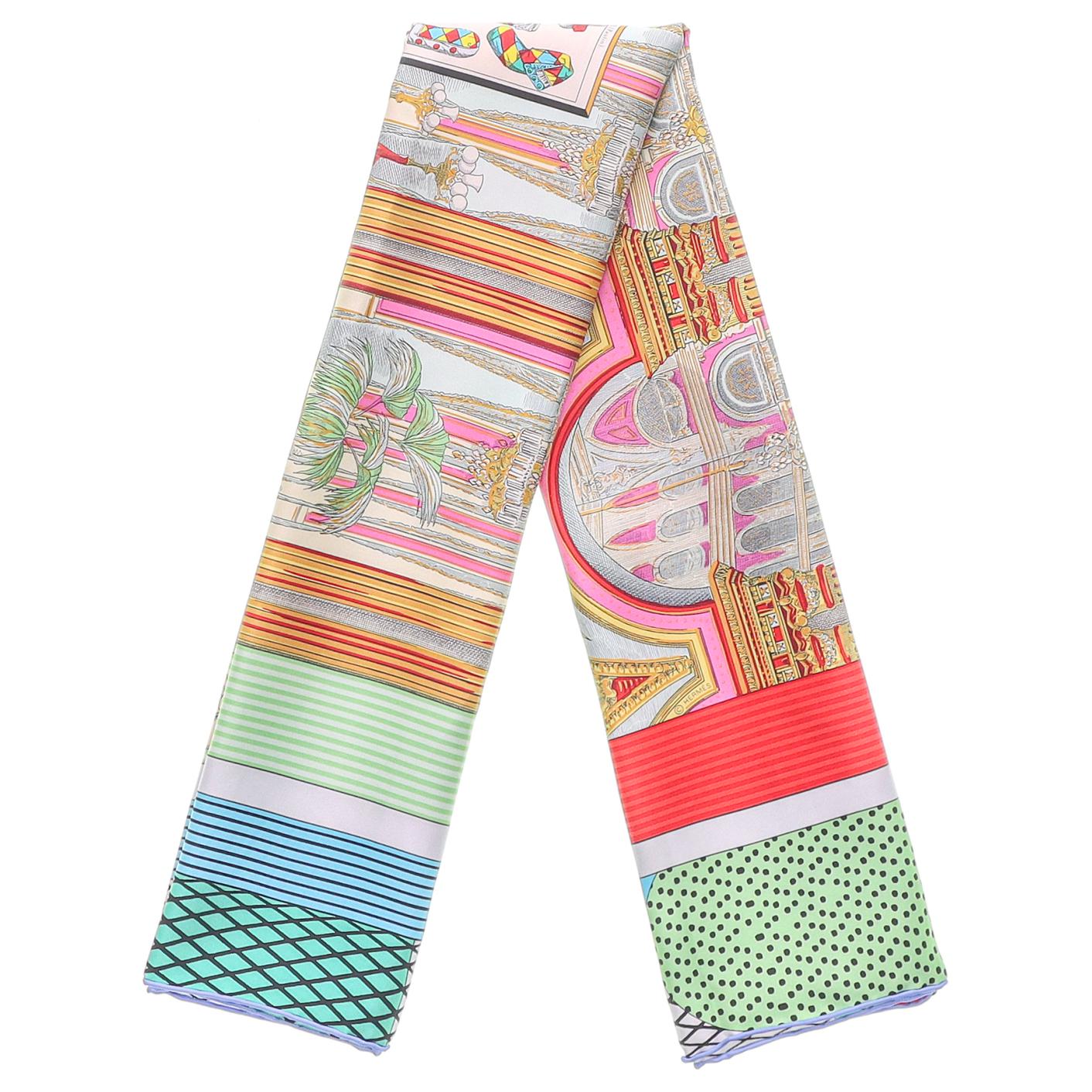 (Women) HERMES Grand Theatre Silk Scarf H003761S-10 圖 5