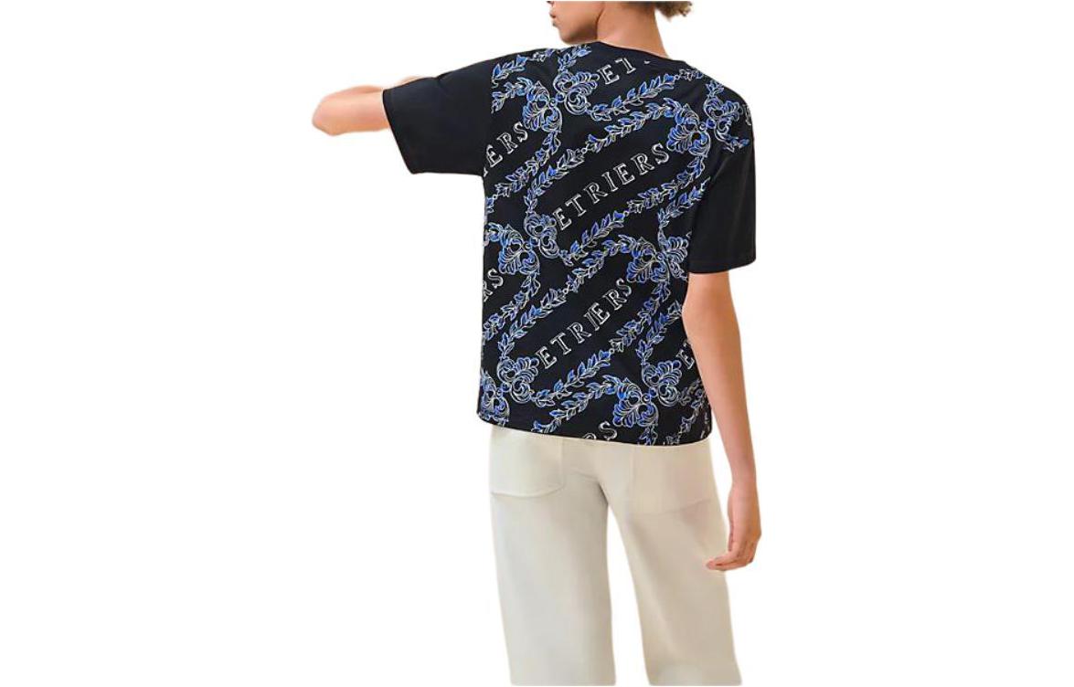 (Women) HERMES Graphic Print Loose Fit Crewneck T-Shirt Womens Black. H4E4651DC02 圖 3