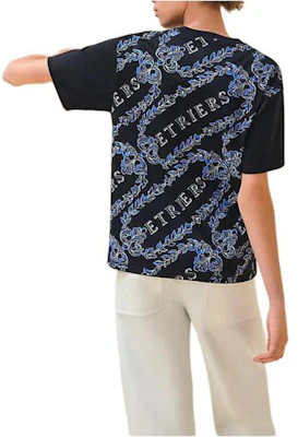 (Women) HERMES Graphic Print Loose Fit Crewneck T-Shirt Womens Black. H4E4651DC02 Lookbook (Women) HERMES Graphic Print Loose Fit Crewneck T-Shirt Womens Black. H4E4651DC02