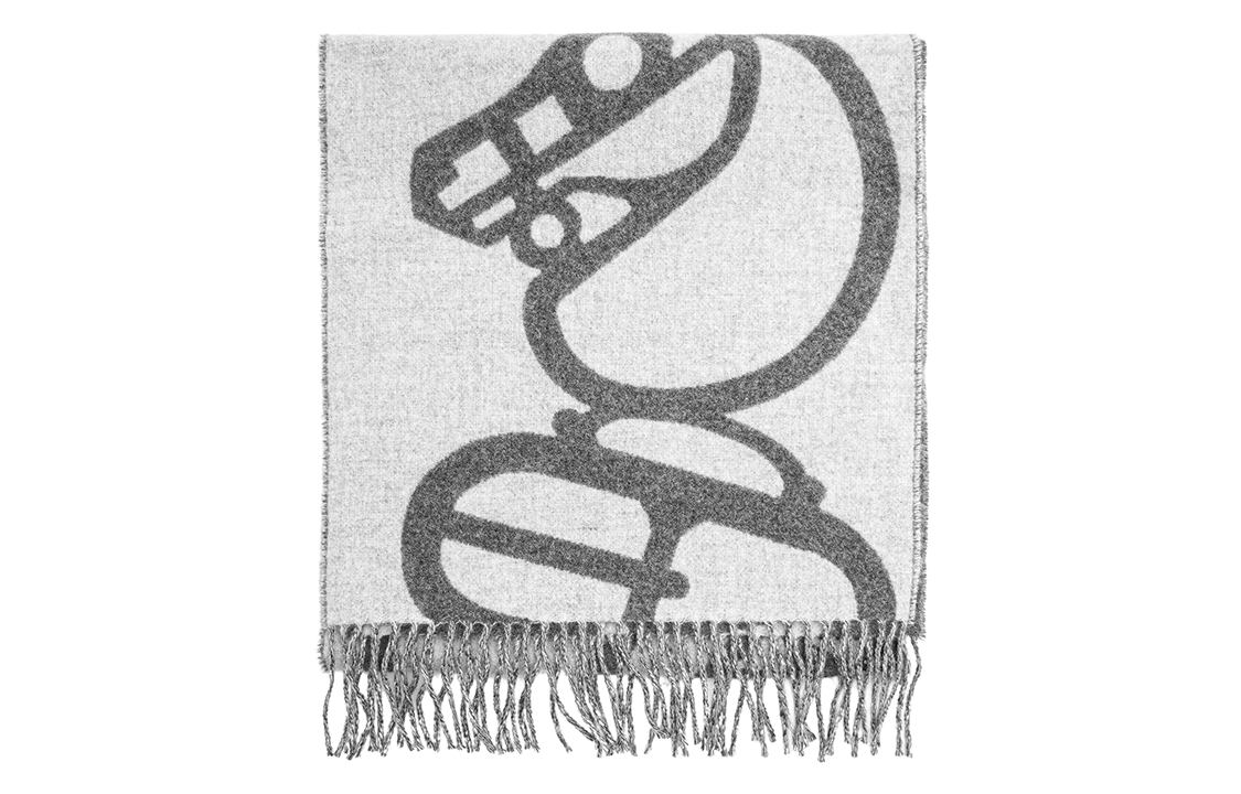 (Women) HERMES Gray Cashmere Wool Scarf European Style H259078S-03 圖 3