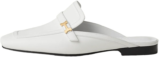 (Women) HERMES Groupie Mule 'White Leather' H231055Z-90 (Women) HERMES Groupie Mule 'White Leather' H231055Z-90